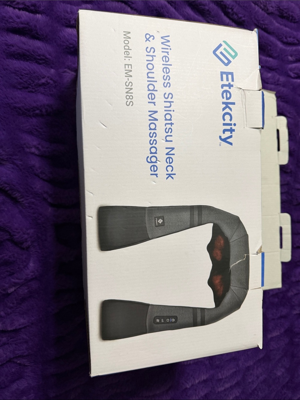 Etekcity Black Wireless Shiatsu Neck & Shoulder Massager